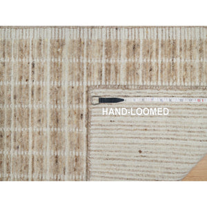 2'2"x3'1" Sesame Brown, Soft to Touch, Modern Plain Decor Box Design, Luxurious Wool, Loomed Knotted, Mat, Oriental Rug FWR546420