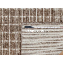 Load image into Gallery viewer, 2&#39;2&quot;x3&#39;1&quot; Beaver Brown, Modern Plain Decor Box Design, Natural Wool, Soft to the Touch, Loomed Knotted, Mat, Oriental Rug FWR546426