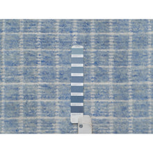 Load image into Gallery viewer, 2&#39;4&quot;x3&#39; Imperial Blue, Modern Plain Decor Box Design, Pure Wool, Soft to the Touch, Loomed Knotted, Mat, Oriental Rug FWR546432