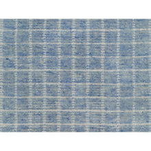 Load image into Gallery viewer, 2&#39;4&quot;x3&#39; Imperial Blue, Modern Plain Decor Box Design, Pure Wool, Soft To The Touch, Loomed Knotted, Mat, Oriental Rug FWR546432