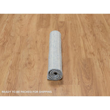 Load image into Gallery viewer, 2&#39;4&quot;x3&#39; Imperial Blue, Modern Plain Decor Box Design, Pure Wool, Soft To The Touch, Loomed Knotted, Mat, Oriental Rug FWR546432