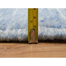 Load image into Gallery viewer, 2&#39;4&quot;x3&#39; Imperial Blue, Modern Plain Decor Box Design, Pure Wool, Soft to the Touch, Loomed Knotted, Mat, Oriental Rug FWR546432