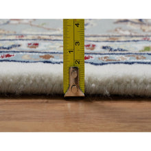 Load image into Gallery viewer, 7&#39;8&quot;x10&#39;2&quot; Daisy White, Nain With Center Medallion Design, Hand Knotted, 250 Kpsi, Wool And Silk, Oriental Rug FWR546444