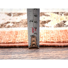 Load image into Gallery viewer, 12&#39;1&quot;x14&#39;6&quot; Burnt Orange, Classic Khotan And Samarkand Design With Alien Figurines, Hand Knotted, 100% Wool, Soft Pile, Densely Woven, Oversized, Oriental Rug FWR5460