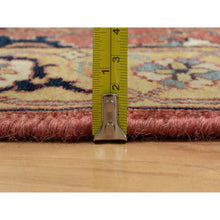 Load image into Gallery viewer, 2&#39;7&quot;x6&#39;1&quot; Rubor Red, Plush And Lush All Wool, Hand Knotted, Vegetable Dyes, Antiqued Fine Heriz Re-creation With All Over Design, Denser Weave, Runner, Oriental Rug FWR546708