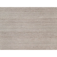 Load image into Gallery viewer, 9&#39;2&quot;x12&#39;2&quot; Beaver Brown, Piled Flat Weave With Textured Grass Design, 100% Wool, Hand Woven, Oriental Rug FWR546714