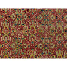 Load image into Gallery viewer, 6&#39;x8&#39;10&quot; Savvy Red, Antiqued Oushak Reimagined With Repetitive Star And Rosette Design, Sheared Low, 100% Wool, Hand Knotted, Oriental Rug FWR546792