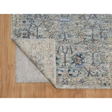 Load image into Gallery viewer, 2&#39;7&#39;x15&#39;9&quot; Rice White, Hand Knotted, Sickle Leaf Design, Soft Pile, Silk With Textured Wool, Xl Runner, Oriental Rug FWR546948