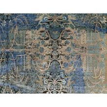 Load image into Gallery viewer, 8&#39;10&quot;x12&#39;1&quot; Peanut Brown, Natural Dyes, Wool And Silk, Broken And Erased Persian Sarouk Design, Hand Knotted, Oriental Rug FWR546990