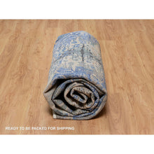 Load image into Gallery viewer, 8&#39;10&quot;x12&#39;1&quot; Peanut Brown, Natural Dyes, Wool And Silk, Broken And Erased Persian Sarouk Design, Hand Knotted, Oriental Rug FWR546990