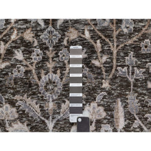 Load image into Gallery viewer, 9&#39;9&quot;x14&#39;2&quot; Ash Gray, Willow And Cypress Tree Design, Denser Weave, Textured Wool And Silk, Hand Knotted, Oriental Rug FWR547026