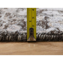 Load image into Gallery viewer, 9&#39;9&quot;x14&#39;2&quot; Ash Gray, Willow And Cypress Tree Design, Denser Weave, Textured Wool And Silk, Hand Knotted, Oriental Rug FWR547026