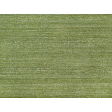 Load image into Gallery viewer, 8&#39;1&quot;x10&#39; Olive Green, Hand Loomed, Plain Modern Striae Design, Tone on Tone, Soft to the Touch, Pure Wool, Oriental Rug FWR547164