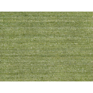 2'x3' Turtle Green, Plain Modern Striae Design, Tone on Tone, Soft Wool, Hand Loomed, Mat, Oriental Rug FWR547194