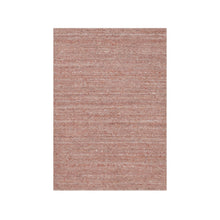 Load image into Gallery viewer, 2&#39;x3&#39; Rose Pink, Soft to the Touch Pile, Pure Wool, Plain Modern Striae Design, Hand Loomed, Mat, Oriental Rug FWR547230