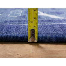 Load image into Gallery viewer, 11&#39;9&quot;x15&#39; Nova Blue With Ivory, Hand Knotted, Tone On Tone, Tabriz With All Over Leaf Motif, Wool And Silk, Oversized, Oriental Rug FWR547590