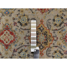 Load image into Gallery viewer, 8&#39;10&quot;x12&#39; Gravel Brown, Hand Knotted, The Sunset Rosettes With Soft Color Palette, Wool And Pure Silk, Oriental Rug FWR547746