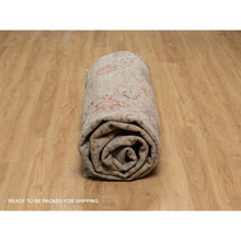 Load image into Gallery viewer, 8&#39;10&quot;x12&#39; Gravel Brown, Hand Knotted, The Sunset Rosettes With Soft Color Palette, Wool And Pure Silk, Oriental Rug FWR547746