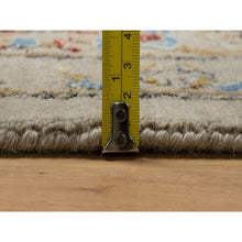 Load image into Gallery viewer, 8&#39;10&quot;x12&#39; Gravel Brown, Hand Knotted, The Sunset Rosettes With Soft Color Palette, Wool And Pure Silk, Oriental Rug FWR547746