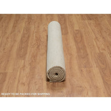 Load image into Gallery viewer, 4&#39;9&quot;x6&#39;4&quot; Linen White, Modern, Plain Design, Lori Buft Gabbeh, Thick And Plush, Pure Wool, Hand Knotted, Oriental Rug FWR547764