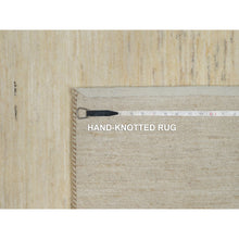 Load image into Gallery viewer, 4&#39;9&quot;x6&#39;4&quot; Linen White, Modern, Plain Design, Lori Buft Gabbeh, Thick And Plush, Pure Wool, Hand Knotted, Oriental Rug FWR547764
