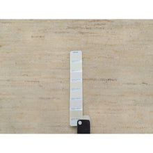 Load image into Gallery viewer, 2&#39;x3&#39; Bone White, Thick And Plush, Modern, Plain Design, Lori Buft Gabbeh, Pure Wool, Hand Knotted, Mat, Oriental Rug FWR547770