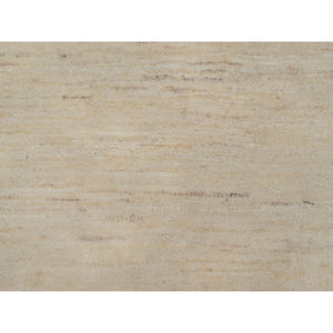 2'x3' Bone White, Thick And Plush, Modern, Plain Design, Lori Buft Gabbeh, Pure Wool, Hand Knotted, Mat, Oriental Rug FWR547770