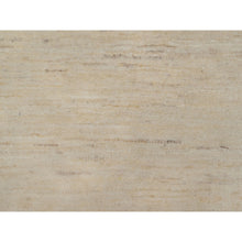 Load image into Gallery viewer, 2&#39;x3&#39; Bone White, Thick And Plush, Modern, Plain Design, Lori Buft Gabbeh, Pure Wool, Hand Knotted, Mat, Oriental Rug FWR547770