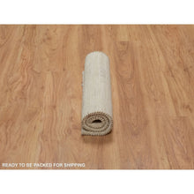 Load image into Gallery viewer, 2&#39;x3&#39; Bone White, Thick And Plush, Modern, Plain Design, Lori Buft Gabbeh, Pure Wool, Hand Knotted, Mat, Oriental Rug FWR547770