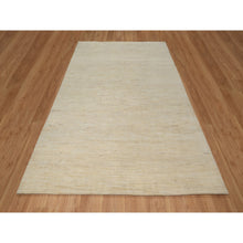 Load image into Gallery viewer, 6&#39;3&quot;x9&#39;9&quot; Parchment White, Modern, Plain Design, Lori Buft Gabbeh, Thick And Plush, Pure Wool, Hand Knotted, Oriental Rug FWR547782