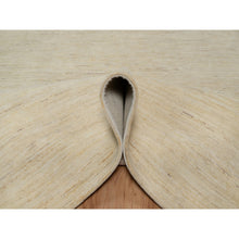 Load image into Gallery viewer, 6&#39;3&quot;x9&#39;9&quot; Parchment White, Modern, Plain Design, Lori Buft Gabbeh, Thick And Plush, Pure Wool, Hand Knotted, Oriental Rug FWR547782