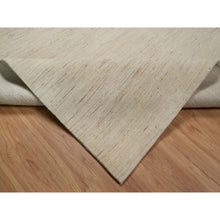 Load image into Gallery viewer, 6&#39;x11&#39;10&quot; Swan White, Pure Wool, Modern, Plain Design, Lori Buft Gabbeh, Thick And Plush, Hand Knotted, Gallery Size, Wide Runner, Oriental Rug FWR547788