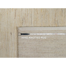 Load image into Gallery viewer, 6&#39;x11&#39;10&quot; Swan White, Pure Wool, Modern, Plain Design, Lori Buft Gabbeh, Thick And Plush, Hand Knotted, Gallery Size, Wide Runner, Oriental Rug FWR547788