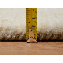 Load image into Gallery viewer, 2&#39;4&quot;x11&#39;4&quot; Bone White, Plain Design, Lori Buft Gabbeh, Thick And Plush, Pure Wool, Modern, Hand Knotted, Runner, Oriental Rug FWR547794