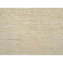Load image into Gallery viewer, 2&#39;4&quot;x11&#39;5&quot; Parchment White, Thick And Plush, Modern, Plain Design, Lori Buft Gabbeh, Pure Wool, Hand Knotted, Runner, Oriental Rug FWR547806