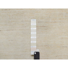 Load image into Gallery viewer, 2&#39;8&quot;x16&#39; Bone White, Lori Buft Gabbeh, Modern, Plain Design, Thick and Plush, Pure Wool, Hand Knotted, XL Runner, Oriental Rug FWR547824