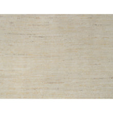 Load image into Gallery viewer, 2&#39;8&quot;x16&#39; Bone White, Lori Buft Gabbeh, Modern, Plain Design, Thick and Plush, Pure Wool, Hand Knotted, XL Runner, Oriental Rug FWR547824