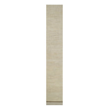 Load image into Gallery viewer, 2&#39;6&quot;x17&#39;8&quot; Chiffon White, Pure Wool, Modern, Plain Design, Lori Buft Gabbeh, Thick and Plush, Hand Knotted, XL Runner, Oriental Rug FWR547830
