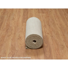 Load image into Gallery viewer, 2&#39;6&quot;x17&#39;8&quot; Chiffon White, Pure Wool, Modern, Plain Design, Lori Buft Gabbeh, Thick And Plush, Hand Knotted, Xl Runner, Oriental Rug FWR547830