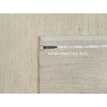 Load image into Gallery viewer, 2&#39;6&quot;x17&#39;8&quot; Chiffon White, Pure Wool, Modern, Plain Design, Lori Buft Gabbeh, Thick And Plush, Hand Knotted, Xl Runner, Oriental Rug FWR547830