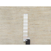 Load image into Gallery viewer, 11&#39;4&quot;x11&#39;4&quot; Parchment White, Hand Knotted, Modern, Plain Design, Lori Buft Gabbeh, Thick and Plush, Pure Wool, Round, Oriental Rug FWR547836