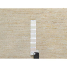 Load image into Gallery viewer, 7&#39;9&quot;x7&#39;9&quot; Linen White, Pure Wool, Modern, Plain Design, Lori Buft Gabbeh, Thick And Plush, Hand Knotted, Round, Oriental Rug FWR547848