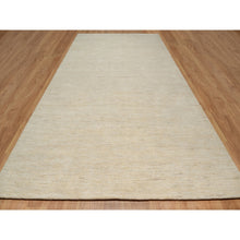 Load image into Gallery viewer, 8&#39;1&quot;x15&#39;10&quot; Swan White, Modern, Plain Design, Lori Buft Gabbeh, Thick and Plush, Pure Wool, Hand Knotted, Gallery Size, Wide Runner, Oriental Rug FWR547854