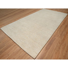 Load image into Gallery viewer, 8&#39;1&quot;x15&#39;10&quot; Swan White, Modern, Plain Design, Lori Buft Gabbeh, Thick and Plush, Pure Wool, Hand Knotted, Gallery Size, Wide Runner, Oriental Rug FWR547854