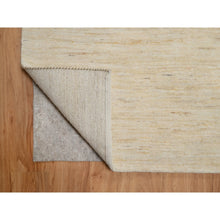 Load image into Gallery viewer, 8&#39;1&quot;x15&#39;10&quot; Swan White, Modern, Plain Design, Lori Buft Gabbeh, Thick and Plush, Pure Wool, Hand Knotted, Gallery Size, Wide Runner, Oriental Rug FWR547854