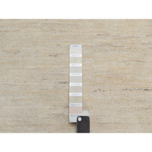 Load image into Gallery viewer, 9&#39;x9&#39; Parchment White, Hand Knotted, Lori Buft Gabbeh, Modern, Plain Design, Thick and Plush, Pure Wool, Round, Oriental Rug FWR547860