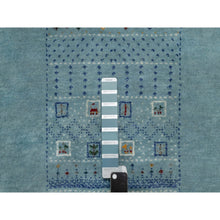 Load image into Gallery viewer, 3&#39;x5&#39;4&quot; Sapphire Blue, Modern, Lori Buft Gabbeh With Small Animal Figurines, Thick And Plush, Pure Wool, Hand Knotted, Oriental Rug FWR547872