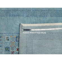 Load image into Gallery viewer, 3&#39;x5&#39;4&quot; Sapphire Blue, Modern, Lori Buft Gabbeh With Small Animal Figurines, Thick And Plush, Pure Wool, Hand Knotted, Oriental Rug FWR547872