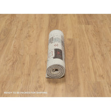 Load image into Gallery viewer, 2&#39;5&quot;x4&#39;9&quot; Alabaster White, Lori Buft Gabbeh With Small Animal Figurines, Thick And Plush, Modern, Pure Wool, Hand Knotted, Short Runner, Oriental Rug FWR547908