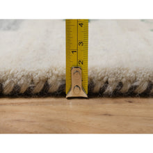 Load image into Gallery viewer, 2&#39;5&quot;x4&#39;9&quot; Alabaster White, Lori Buft Gabbeh With Small Animal Figurines, Thick And Plush, Modern, Pure Wool, Hand Knotted, Short Runner, Oriental Rug FWR547908